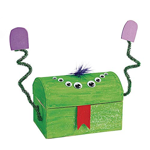 Colorations Decorate Your Own Papier-Mache Treasure Chests - Set Of 12 #TOP3