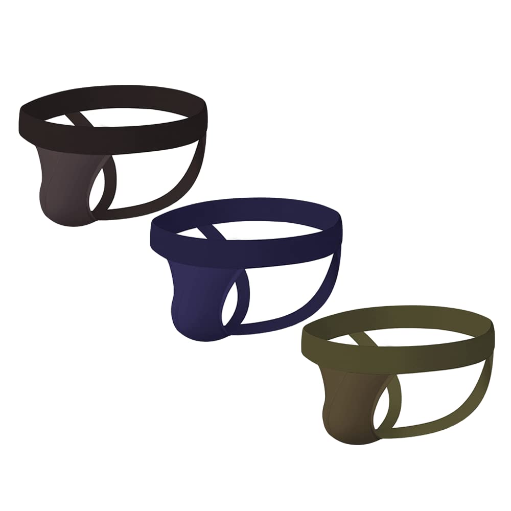 Men's 3 Piece Stretchy Pouch G-string Underwear Sexy Enhancing Low Rise Bulge Thong Underwear