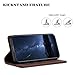Mo-Beauty Compatible with Samsung Galaxy A22 4G/M22/M32 4G Case, PU Leather Flip Wallet Phone Stand Case Cover with 2 Slot Card Holder and Magnetic Closure Shockproof Protective Phone Case (Brown)