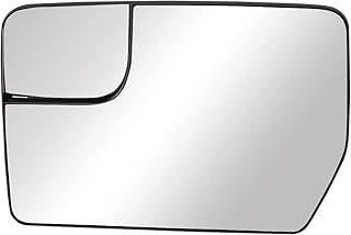 LOIYLLEN Driver Side Mirror Replacement for 2011 2012 2013 2014 Ford F150 Mirrors Glass - Convex Mirror Glass, Left Side Rear View Mirror with Power Heated (BL3Z-17K707-E, BL3Z17K707E)