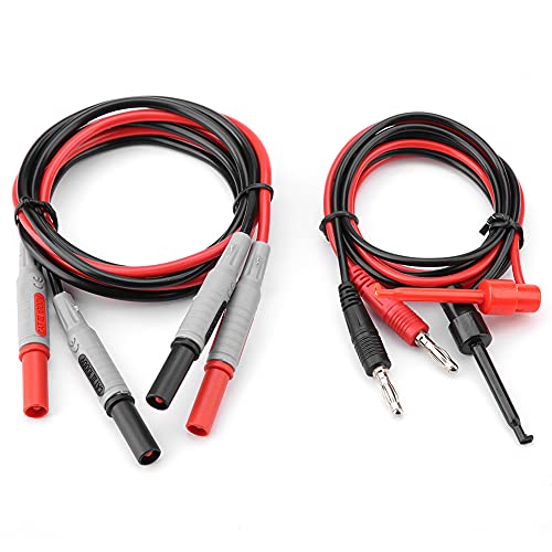 15 in 1 Pluggable Replaceable Multimeter Probe Test Kits BNC Test Cable Different Test Hook Kits for Most of Digital Multimeter