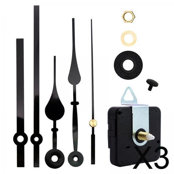 CALANDIS™ 3xQuartz Wall Clock Movement Hands Set Repair Parts Battery Operated Metal | Replacement Parts & Tools | Clocks | Home Dacor-image-2