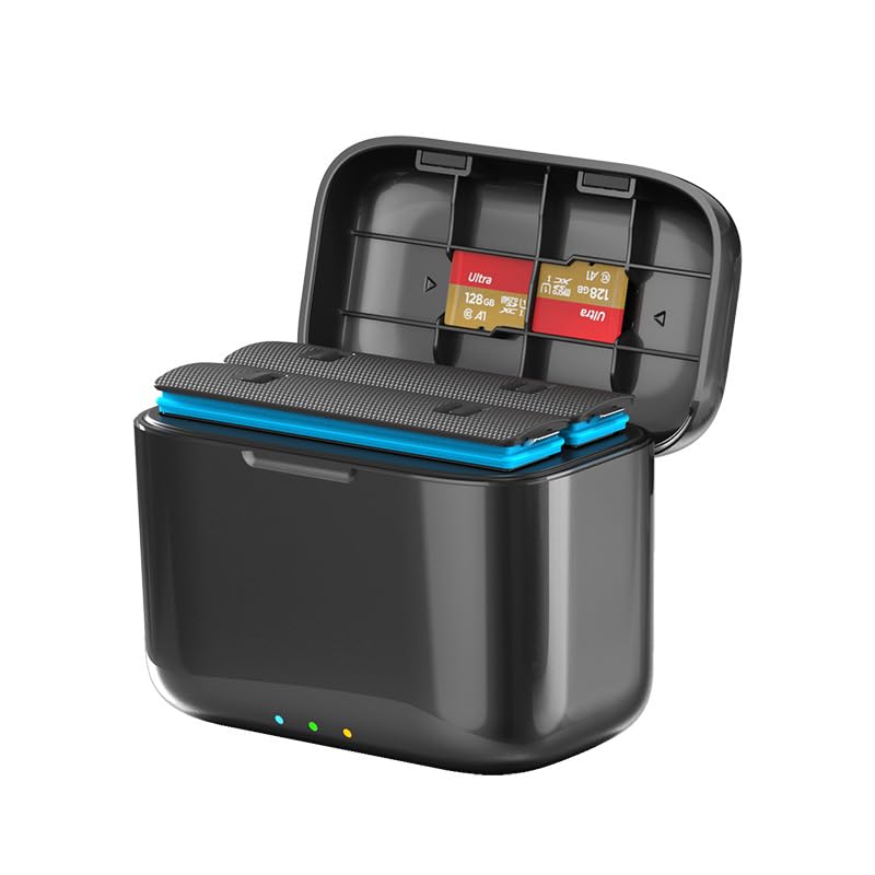 Battery Fast Charging Hub Box for Insta360 One X4 Action & Sports Camera Accessories One X4 Accessories (Fast Charging Hub Only No Battery & Sim Card Included), USB C-picture-19