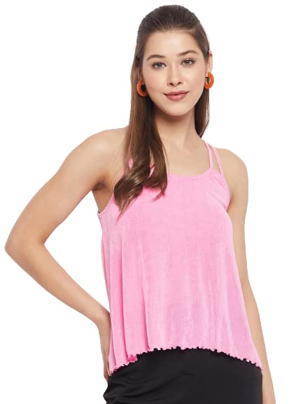 Image of LE BOURGEOIS Women Solid Relaxed Fit Cami Top