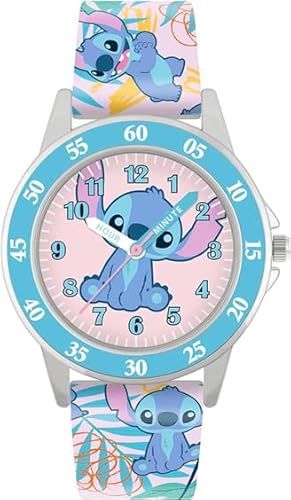 Disney Filles Analogique Quartz Montre avec Bracelet en Silicone LAS9011