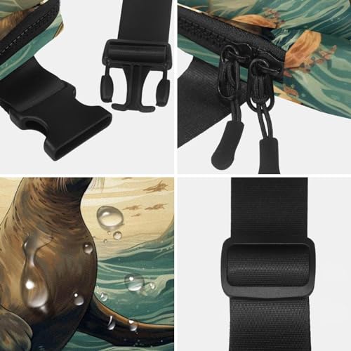 Riñonera de unicornio arcoíris ajustable para entrenar sin rebotes ni molestias de espacio 4