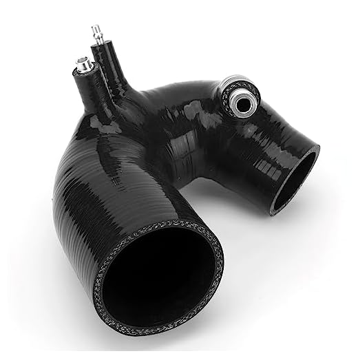 Tubo Aspirazione Silicone, Struttura 4 Strati Tubo Aspirazione Silicone per Abarth 500 595 695 500C (Nero)