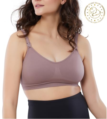 Image of Ingrid & Isabel Nursing & Pumping Bra, Hands-Free Comfort Bra | Award-winning seamless nursing & pumping bra with hands-free pumping, one-handed nursing, wire-free comfort.