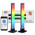 GLPE Smart LED Light Bars, Ambient Backlights That Sync with Music, Gaming Lamp are Controlled by Tuya APP via Bluetooth,10 Scene+4 Music Modes, RGB Desk Light for TV,PC,Room,Party