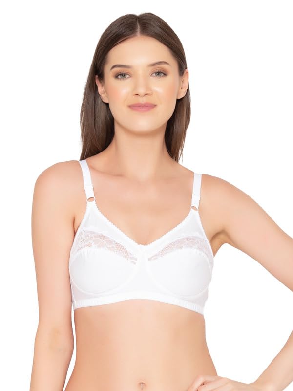 Image of Groversons Paris Beauty Women's Cotton, Full Coverage, Non-Padded, Non-Wired Bra (BR001)