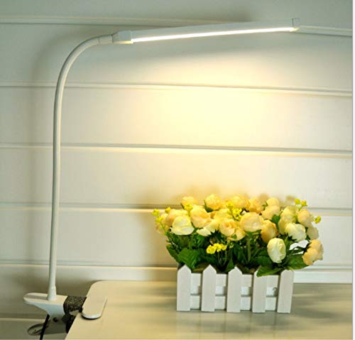 Lampop Lámpara Escritorio LED, Lámparas de Mesa USB Regulable Recargable de 6 Vatios con Clip USB (Blanco Frío + Blanco Cálido) [Clase de Eficiencia Energética A +++] Cover