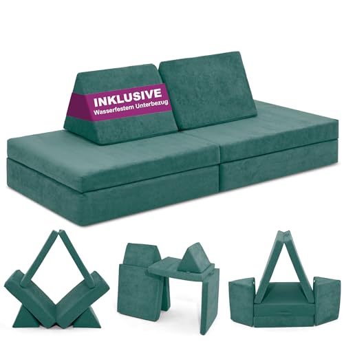 Linodino® Spielsofa | Kindersofa aus Schaumstoff Softbausteine -...