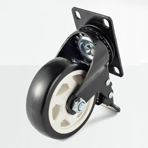 Set di Ruote girevoli silenziose, capacità di carico di 100 kg, con Doppi Cuscinetti a Sfera per Un Movimento Fluido dei mobili, Ideale per Uso Domestico e in Ufficio.
