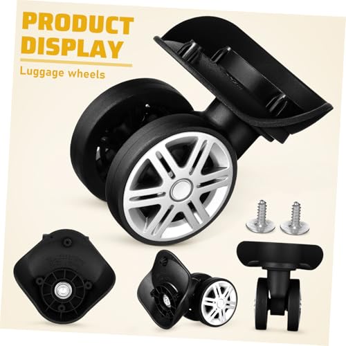 POPETPOP 8pcs Luggage Wheels Replacement Kit Heavy Duty Swivel Caster Wheels for Suitcase Easy Installation Quiet3