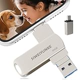 Transfert de données ultra rapide et sauvegarde facile : grâce à la technologie USB 3.0 moderne et aux puces de haute qualité, la clé USB atteint une vitesse de lecture allant jusqu'à 80 Mo/s et une vitesse d'écriture allant jusqu'à 30 Mo/s. Les fichiers photo, vidéo et documents volumineux peuvent être transférés en un clin d'œil, ce qui vous permet de libérer efficacement le stockage de votre appareil Apple et de sauvegarder vos données en toute sécurité