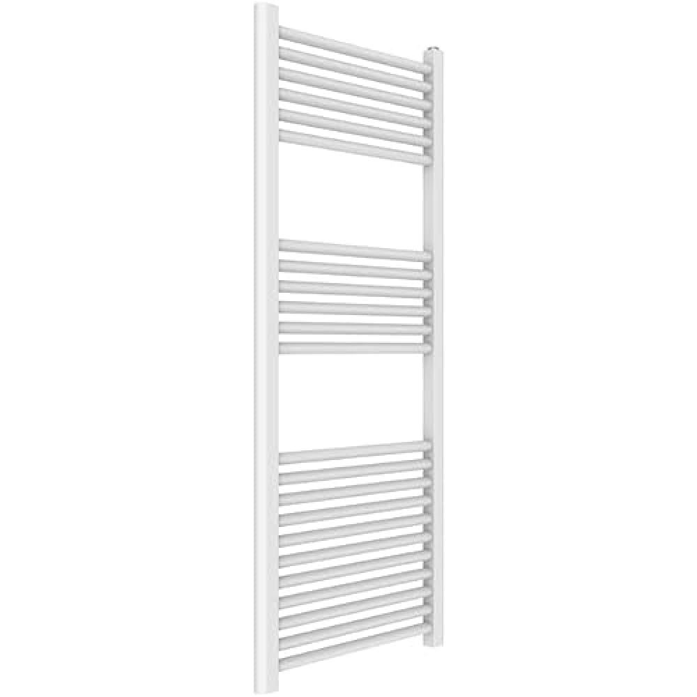 ERCOS Scaldasalviette Termoarredo Bagno 500x1200 mm Radiatore Bianco Opaco 1/2" Attacchi Kit Montaggio