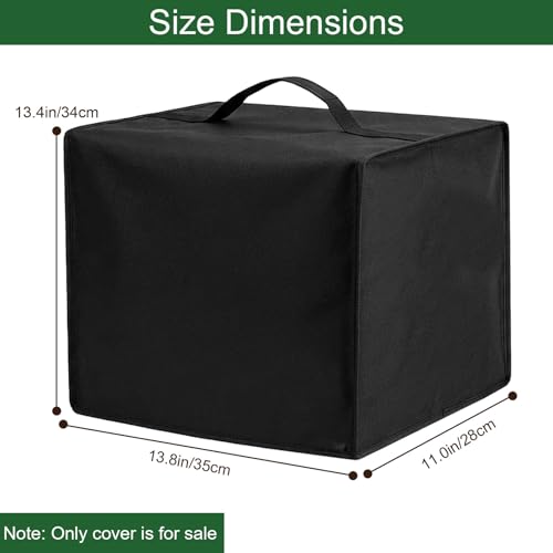 Image of Heavy Duty Air Fryer Dust Cover for Chefman 8QT TurboFry XL Air Fryer,13.78 inchDx11.02 inchWx13.39 inchH, 600D Nylon w /12m Foil Lining, Heat-Resistant Waterproof Oil-Proof, Reusable AirFryer Dust Cover