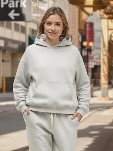 Women Hoodies Sweatshirts Sweaters Fleece Hooded Oversized Long Sleeve Crewneck Shirts Fall Winter Outfits Pocket - Image 6