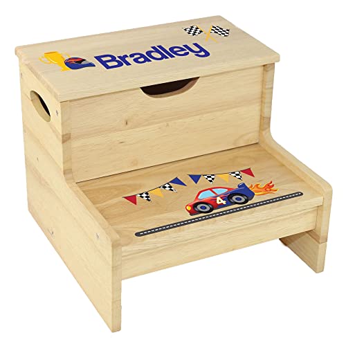 Wood Storage Stool - Race Car