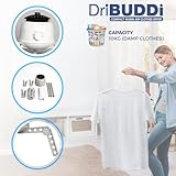DriBUDDi Compact, Electric Portable Clothes Dryer | 850W, 10 kg Capacity, Gentle Anti-Wrinkle Drying, Energy Saving (30% More Efficient) - Image 5