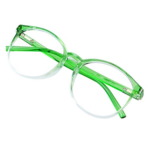 Image of VisionGlobal Blue Light Blocking Glasses, Lightweight Oval Frame, Computer Glasses for Gaming, Office, TV