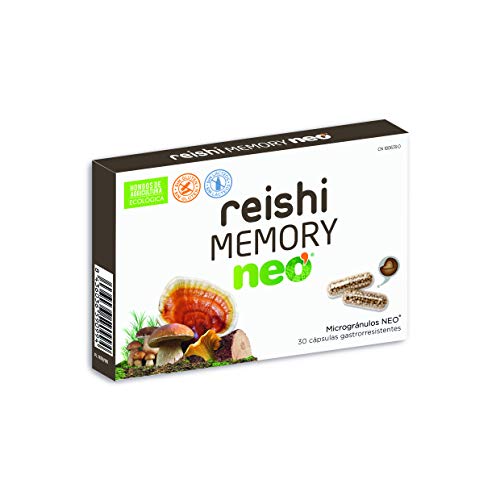 NEO | Reishi Memory | 30 Cápsulas | Ayuda a Mejorar la Memoria | A Base de Bacopa, Reishi, Melena de León y Cordyceps | Elaborado con Hongos Ecológicos