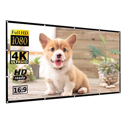 Pantalla de proyector portátil plegable 72 pulgadas 16:9