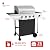 Nexgrill 4-Burner Propane Gas Grill with Side Burner, 52,000BTUs, 562 SQ. In. Cooking Space, BBQ Grill with Stainless Steel Lid & Control Panel for Outdoor Cooking, Patios, and More - 720-0925PA