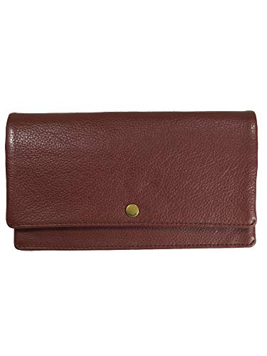 Preisvergleich Produktbild Fossil Damen Geldbörse Portemonnaies Aubery Clutch Leder Braun SL7811-227
