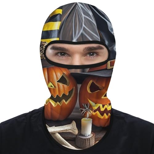 Balaclava Sonriente Extraño Calabaza para Hombres y Mujeres, Máscara de Protección Solar Transpirable para Todo el Cabeza para Senderismo, Ciclismo, Correr, Conducir miniatura 1