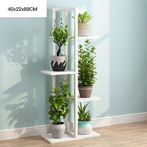 Preisvergleich Produktbild Hyzb Pflanzenständer Wohnzimmer Balkon Bambus Bodenstehend Pflanzenständer Innen Einfacher Blumenständer Gartenterrasse Stehende Pflanze Blumentopf Ständer 40 × 22 × 89 cm (Color : #2)