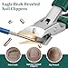 Eagle Beak Beveled Nail Clippers, Upgrade Stainless Steel Wide Jaw Opening Anti-Splash Nail Clipper Set of 3-Piece, Long Handle Angled Head Toenail Clippers for Ingrown & Thick Toenails, for Men Women