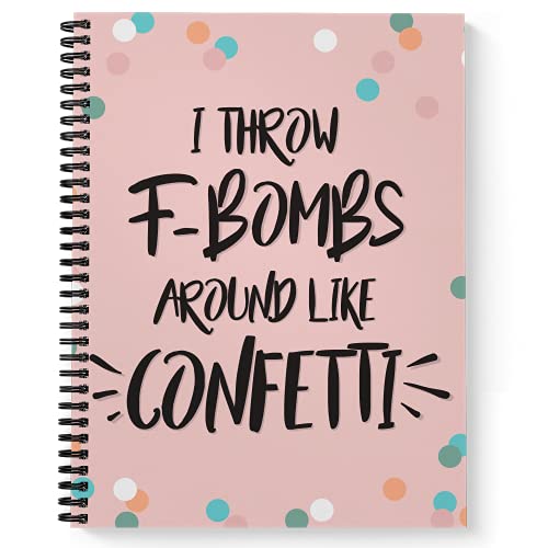 Cahier à spirales F-Bombs pour vos notes de bureau et de cours