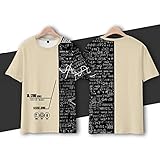 JIACAI ドクターストーン tシャツ メンズ 半袖 インナーシャツ 石神 千空 夏服 T shirt フード付き半袖 トップス カジュアル スポーツシャツ 超かわいい スウェットシャツ アニメ周辺 コスプレ衣装 上着 印象元素 ポリエステル シャツ 通気性 丸首 肌着 柔らかい 男の子 女の子 男女兼用 誕生日 プレゼント 学生 コットン 通学 花火大会 (A,4XL)
