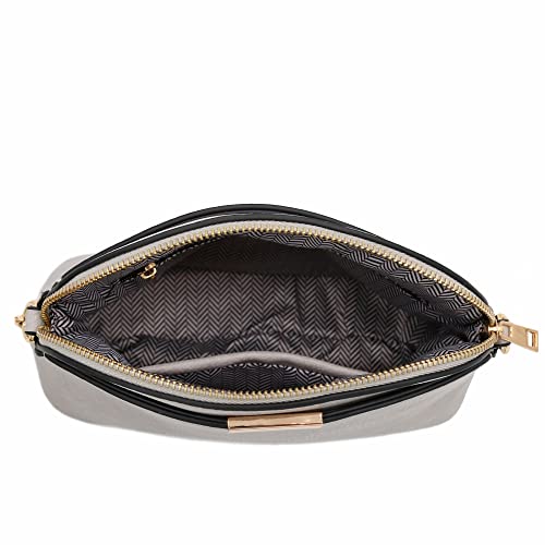 Image of FashionPuzzle Faux Leather Small Dome Crossbody Bag with Chain Strap