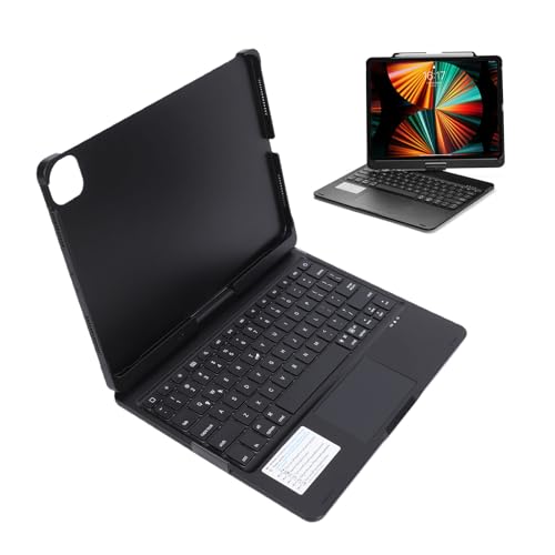 Teclado retroiluminado de 7 colores con funda giratoria para iPad 11" M3 escritura cómoda