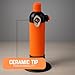Stalwart 75-TZ6915 Hawk Self Igniting Refillable Butane Micro Torch with Ceramic Tip