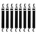 Bettlakenspanner Verstellbar 8 Stück, Betttuchspanner mit metallclips Elastische Lakenspanner Spannbettlakenhalter Matratzenspanner für Ecken von Bett, Krippe, Bügelbrett, Matratze oder Sofa (Schwarz)