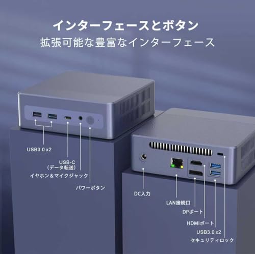 Fsjun ミニpc Office 2024&Win11搭载 第12世代 n95 の商品画像 4