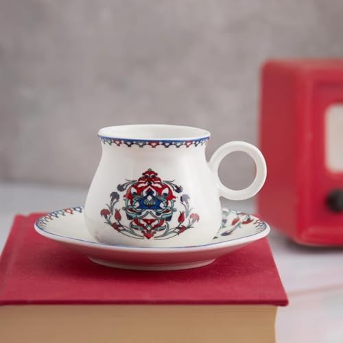 Karaca Hattat 6 Kişilik Kahve Fincanı Takımı 90 ml - Görsel 5