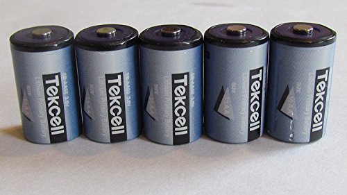 Tekcell 5-3.6 Volt 1/2 Aa Tekcell Lithium Wireless Adt Alarm Batteries