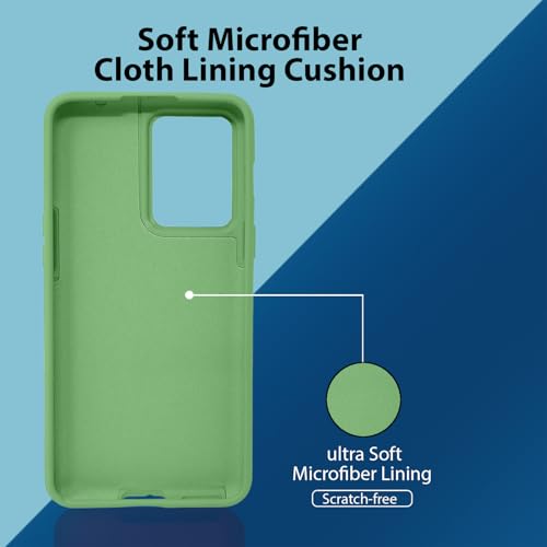 Image of LIRAMARK Liquid Silicone Soft Back Cover Case for OnePlus Nord 2T 5G / 1+Nord 2T 5G (Mint Green)