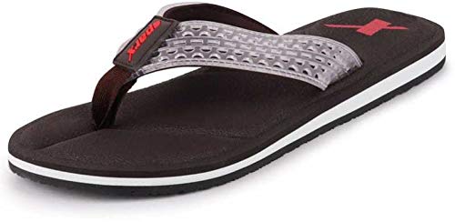 Image of SPARX men's new slippers collection for outdoor /Walking /jogging SFG-2113, Color-Brown white,Size:UK-6