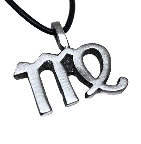 Trilogy Jewelry Pewter Zodiac Astrology and Astrological Birthday Pendant on Leather Necklace