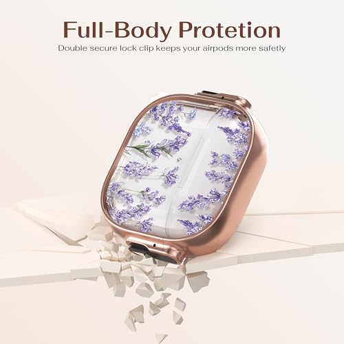 Image of Maxjoy for AirPods 4 Case, Clear AirPod 4th Generation Case Protective Soft Cute AirPod 4 Cover for Women Girly with Keychain for AirPods 4 Cover 2024,Lavender