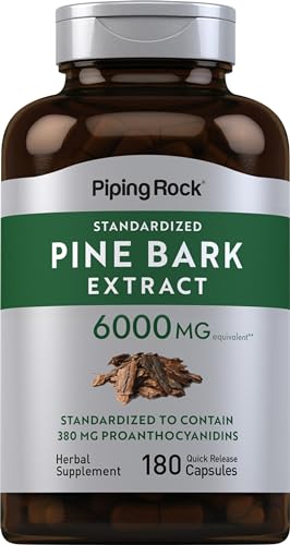 Piping Rock Pine Bark Extract Capsules | 180 Count