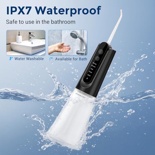 Hydropulseur pour dents sans fil INSMART avec 5 modes de jet dentaire portable - 6