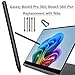 Galaxy Book 5 Pro 360 Pen for Samsung Book Pro 5/4 360 S Pen Compatible for Samsung Galaxy Book 5/4 360 Stylus Pen with Pen Nibs Replacement (Black)