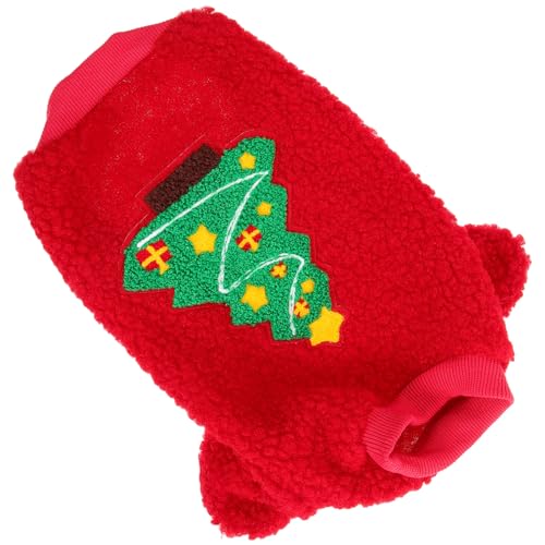 Disfraz navideño para perros POPETPOP Rojo talla L