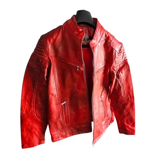 Image of Genuine Leather Jacket for Men | Pure Sheep Leather Jacket for Men | Original Leather Jacket for Mens | Biker & Casual and Winter Jacket No Fur